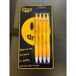 Rare “DREW HOUSE" Ink Pens Smiley Happy Face Justin Bieber Factory Sealed NEW
